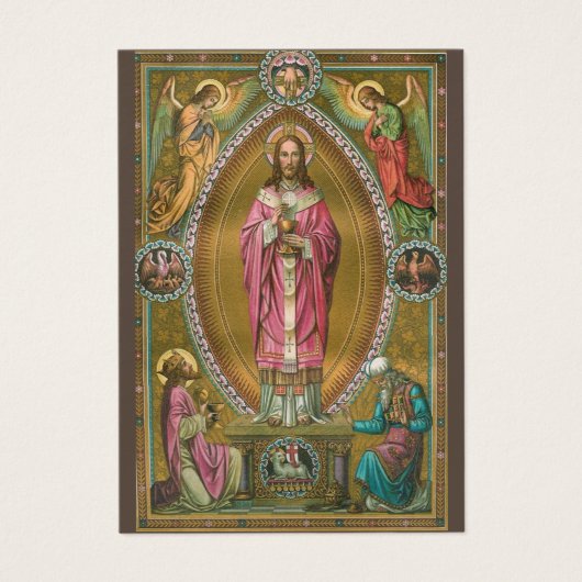 KATHOLISCHE PRIESTORDINIERUNG JAHRESHEILIGE KARTEN (Vorderseite)