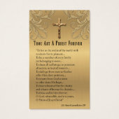 KATHOLISCHE PRIESTORDINIERUNG JAHRESHEILIGE KARTEN (Vorderseite)