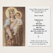 KATHOLISCHE PRIESTORDINIERUNG JAHRESHEILIGE KARTEN (Vorne & Hinten)