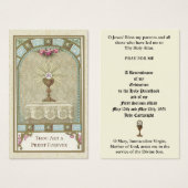 KATHOLISCHE PRIESTORDINIERUNG JAHRESHEILIGE KARTEN (Vorne & Hinten)