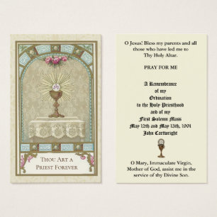 KATHOLISCHE PRIESTORDINIERUNG JAHRESHEILIGE KARTEN