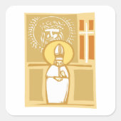 Katholische Religion Quadratischer Aufkleber (Vorderseite)