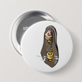 Katholische religiöse Anbetung Button (Vorne & Hinten)