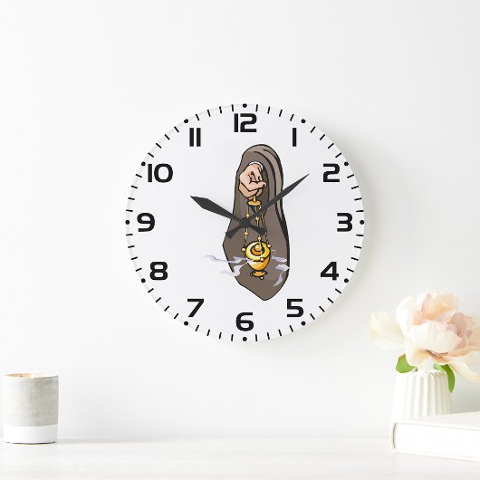 Katholische religiöse Anbetung Große Wanduhr