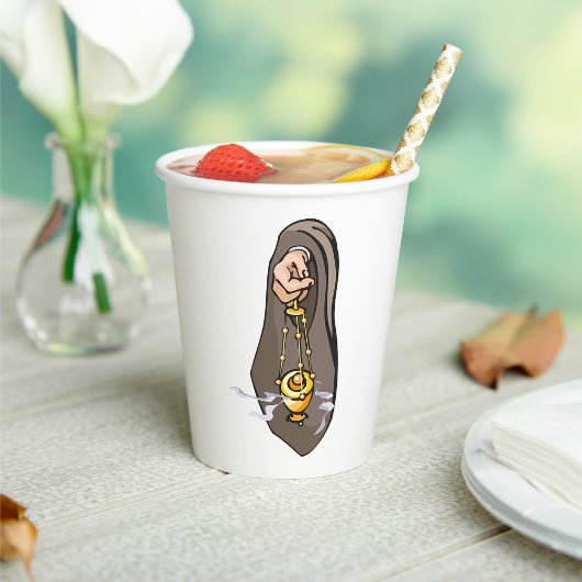 Katholische religiöse Anbetung Pappbecher