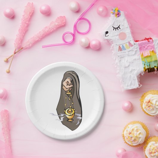 Katholische religiöse Anbetung Pappteller (Party)