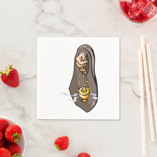 Katholische religiöse Anbetung Serviette