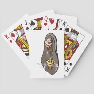 Katholische religiöse Anbetung Spielkarten