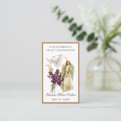 Katholische religiöse Bestätigung Angel Visitenkarte (Stehend Vorderseite)