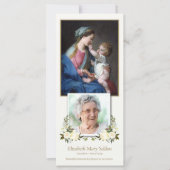 Katholische religiöse Foto Beerdigung Danke Karte (Vorderseite)