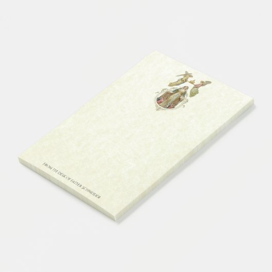 Katholische religiöse gesegnete post-it klebezettel (angewinkelt)