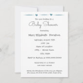 Katholische Religiöse Kinderdusche Junge Mutter Vi Einladung (Rückseite)