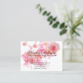 Katholische Religiöse Rosarrosa Rosen Religiöse Visitenkarte (Stehend Vorderseite)