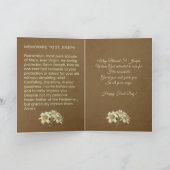 Katholische Religiöse St. Joseph Fest Gebet Karte (Innenseite)