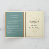 Katholische Religiöse St. Joseph Festmahlkarte Karte (Innenseite)