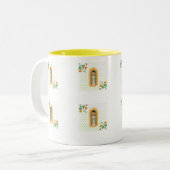Katholische religiöse Tasse, Virgen de Guadalupe Zweifarbige Tasse (Vorderseite Links)