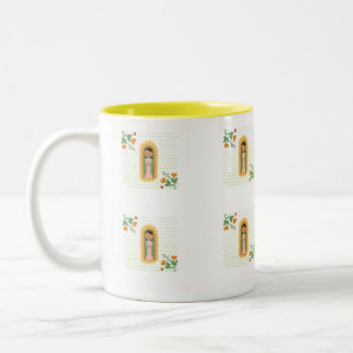 Katholische religiöse Tasse, Virgen de Guadalupe Zweifarbige Tasse