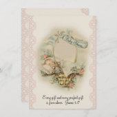 katholische religiöse Vintage Babydusche Einladung (Vorne/Hinten)
