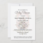 Katholische religiöse Vintage Kinderdusche Einladu Einladung (Rückseite)