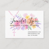 Katholische Rosarbe Wasserfarbe Religiöse Blume Visitenkarte (Vorderseite)