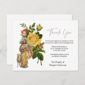 Katholische Rose Jesus Beerdigung Beileid Beileid Dankeskarte (Vorne/Hinten)