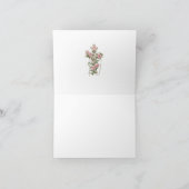 Katholische Rose Rosary Beerdigung Memorial Beilei Dankeskarte (Innenseite)