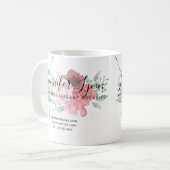 Katholische Rosenkranke Rose Religiöse Blumengesch Kaffeetasse (Vorderseite Links)
