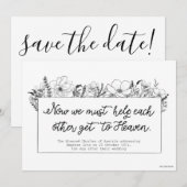 Katholische Save the Date-Karte Date (Vorne/Hinten)