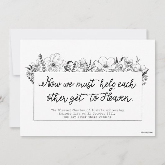 Katholische Save the Date-Karte Save The Date (Vorderseite)