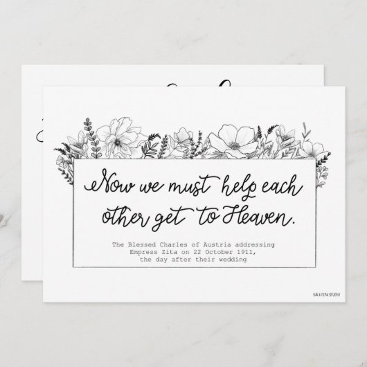 Katholische Save the Date-Karte Save The Date (Vorne/Hinten)