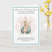 Katholische Schirmherrschaft Erneuerung Maria Reli Karte (Gelbe Blume)