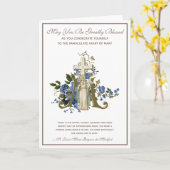 katholische Schlichtung zur Immakulation der relig Karte (Gelbe Blume)