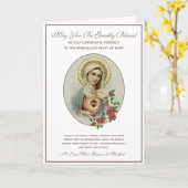 katholische Schlichtung zur Immakulation der relig Karte (Gelbe Blume)