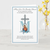 katholische Schlichtung zur Immakulation der relig Karte (Gelbe Blume)