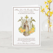 katholische Schlichtung zur Immakulation der relig Karte (Gelbe Blume)