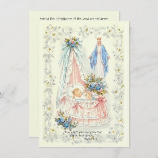 Katholische Schwangerschaft Ankündigung Junge oder (Vorne/Hinten)