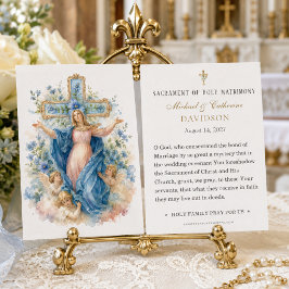 Katholische Segenskarte der Mutter Gottes für die