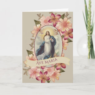 Katholische Selige Jungfrau Maria Ave Maria Karte