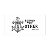 Katholische Selige Jungfrau Mary Cross Scripting Gummistempel (Prägung)