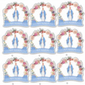 Katholische Selige Jungfrau Mary Floral Religious Aufkleber (Vorderseite)
