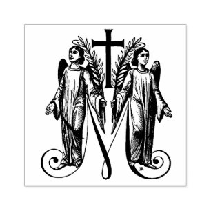 Katholische Selige Jungfrau Mary Marian Angels Gummistempel