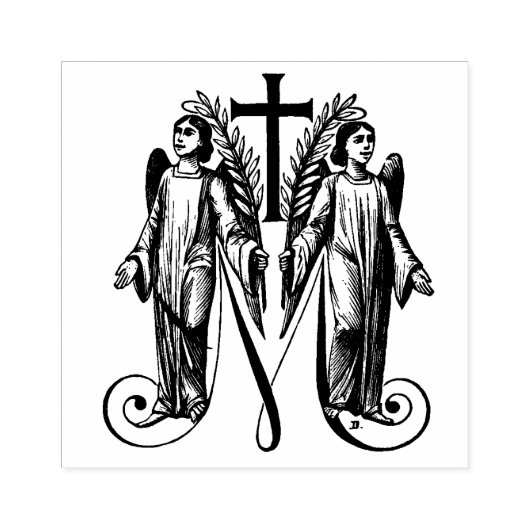 Katholische Selige Jungfrau Mary Marian Angels Gummistempel (Prägung)