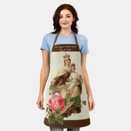 Katholische Selige Jungfrau Mary Mount Carmel Rose Schürze