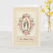 Katholische Selige Jungfrau Mary Rose Mütter Tag Karte (Gelbe Blume)