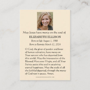 Katholische Selige Maria Madonna Trauer Gedenkstät Begleitkarte