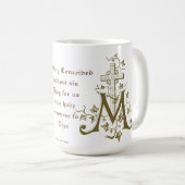 Katholische Selige Mothe Mary Cross Gebet Religiös Kaffeetasse (VorderseiteRechts)