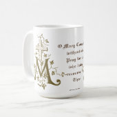 Katholische Selige Mothe Mary Cross Gebet Religiös Kaffeetasse (Vorderseite Links)