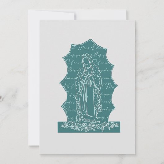 Katholische Selige Muttertaufe Einladung (Rückseite)