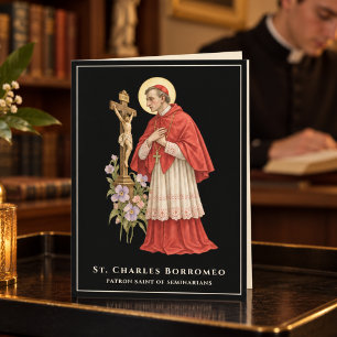 Katholische Seminaristengrüße von St. Charles Borr Karte