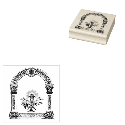 Katholische Skihütte Gastgeber Sachsen-Rahmen Reli Gummistempel (Stempel)